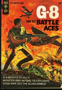 G-8 AND HIS BATTLE ACES #1 GOLD KEY 1966 PULP HERO '30S VG-