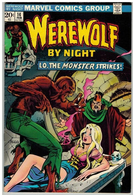 WEREWOLF BY NIGHT 14 VG Feb. 1974