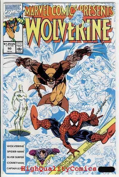 MARVEL COMICS PRESENTS #50, NM, Wolverine, Spider-man, 1988, more MCP in store