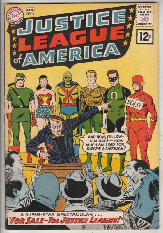 Justice League of America #8 (Jan-62) FN/VF+ High-Grade Justice League of Ame...