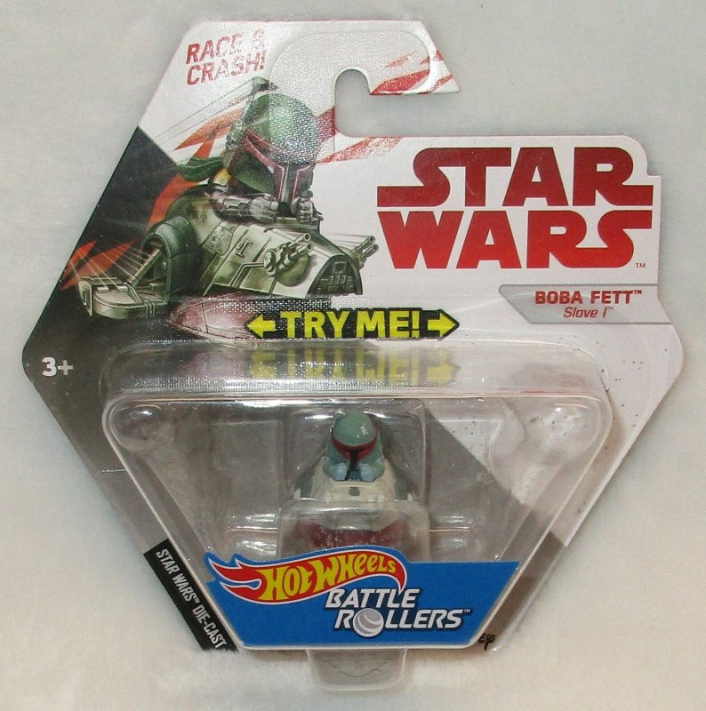 Star Wars Battle Rollers Boba Fett Slave 1 (Hot Wheels, 2017) New!