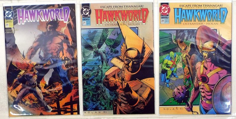 Hawkworld Lot of 3 #20, 21, 22 (1992) DC Comics 1st Print Comic Books