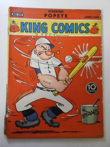 King Comics #39 (1939) GD Condition 2 in cumulative spine split