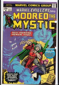 Marvel Chillers #1 (1975) Modred the Mystic [Key Issue]