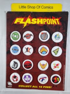 Flashpoint 16 Pin Collection 2011 DC Comics Retail Promotional Display