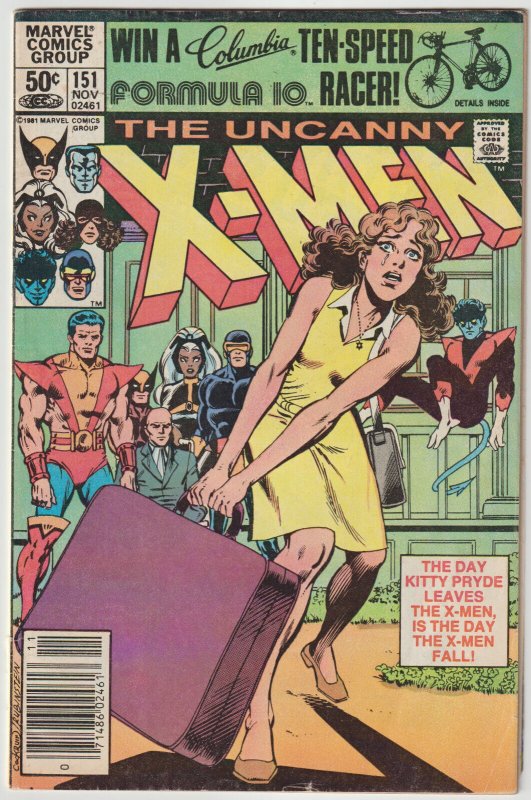 X-Men #151 (Nov 1981, Marvel), VG condition (4.0)