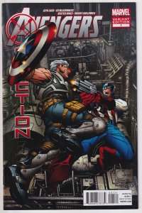 Avengers: X-Sanction #1 Direct Market Variant Cover by Joe Quesada (2012) Cable