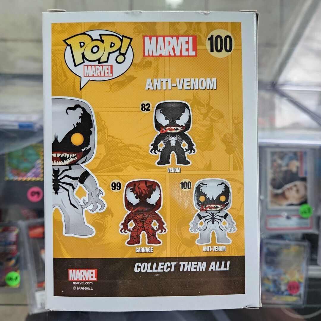 Funko Pop Anti-Venom Hot Topic Exclusive Marvel con Protector Blando
