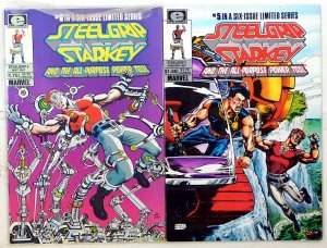Steelgrip Starkey Lot of 2 #5, 6 (1987) Epic Comics 1st Print Comic Books