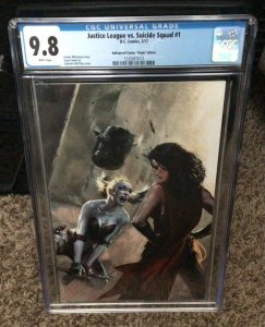 D.C. Comics, Justice League vs. Suicide Squad, Virgin Variant, CGC 9.8, Look!