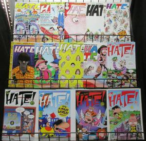 Peter Bagge's Hate (Fantagraphics 1990) Lot of 14Diff Teenage Gen-X Funnies