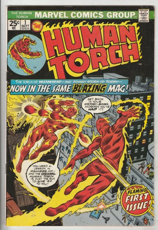 Human Torch #1 (Sep-74) FN Mid-Grade Human Torch