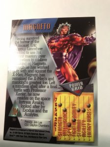 MAGNETO #104 card : Marvel Metal 1995 Fleer Chromium; NM/M Avengers, base
