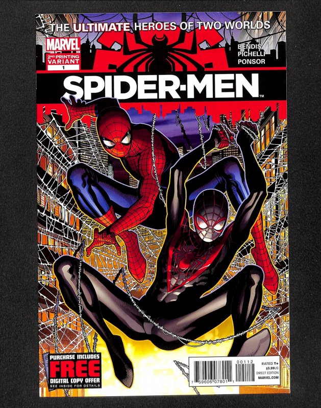 Spider-men #1 NM- 9.2 1st meeting of Peter Parker and Miles Morales!