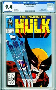 The Incredible Hulk #340 (1988) Classic McFarlane Cover! CGC 9.4 Condition!