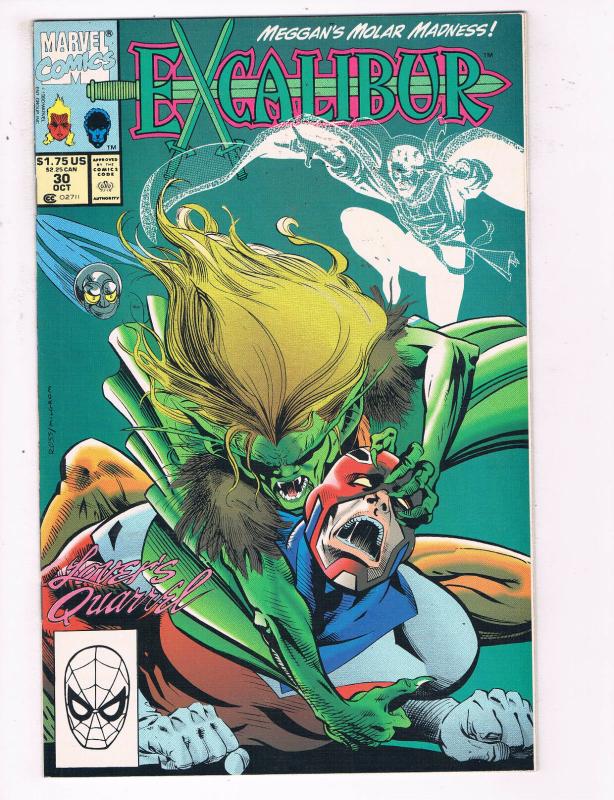 Excalibur #30 VF Marvel Comics Comic Book X-Men Oct 1990 DE23