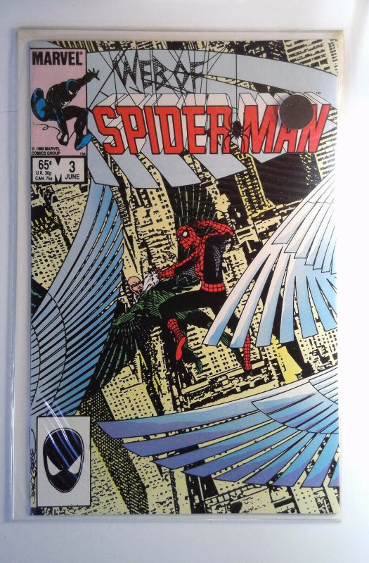 Web of Spider-Man #3 (1985) Marvel 9.2 NM- Comic Book