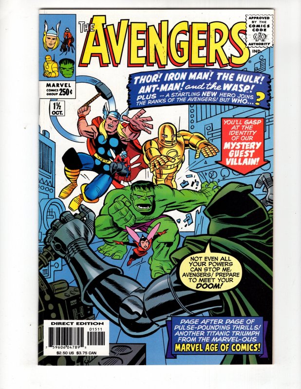 Avengers #1½ (1999) Bruce Timm SILVER-AGE Style Story  /ID#301