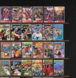 Huge Lot 160+ Comics with The New Mutants, Generation X, Silver Surfer & More!