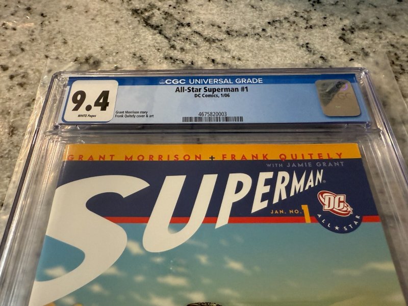 All Star Superman # 1 CGC Graded 9.4 DC Comic Book 2006 Grant Morrison JH22