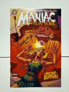 Maniac Of New York # 1 NM Signed 2X Variant Cover Aftershock Comic Book 1 J402