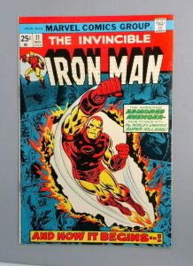 Iron Man #71, VF+ Iconic Cover Marvel Comics 1974 JR1