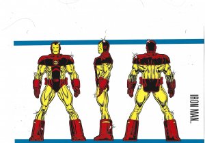 Official Handbook of the Marvel Universe Sheet- Iron Man