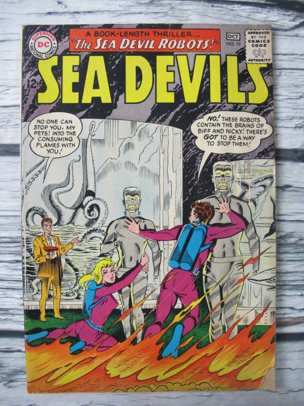 Sea Devils #19 1964 DC Silver Age Comic FN+ 6.5