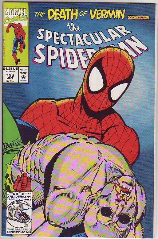 Spider-Man, Peter Parker Spectacular #196 (Jan-93) NM+ Super-High-Grade Spide...