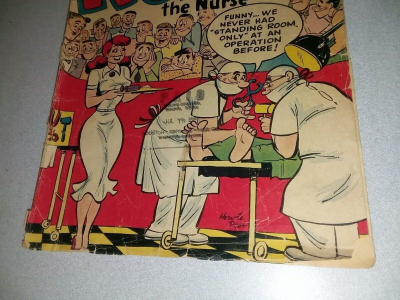 Nellie the Nurse #30 atlas timely comics 1951 howie post good girl art cover gga