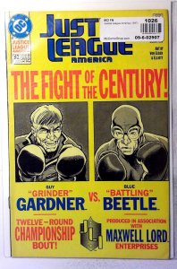 Justice League America #52 1991 DC Green Lantern Guy Gardner Blue Beetle Comic