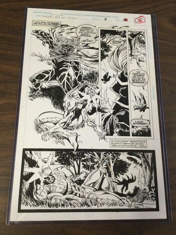 Spider-man Funeral For An Octopus Kaine Parker Peter Clone Saga Original Art 3