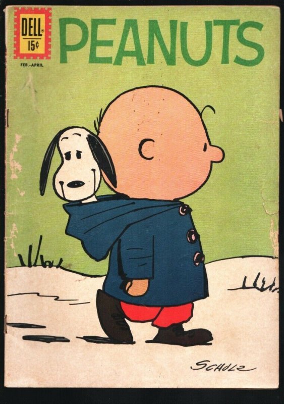 Peanuts #12 1962-Dell-Charles Schulz cover art-classic humor-G+