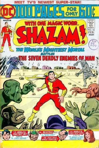 Shazam! #16 VG; DC | low grade comic - save on shipping - details inside