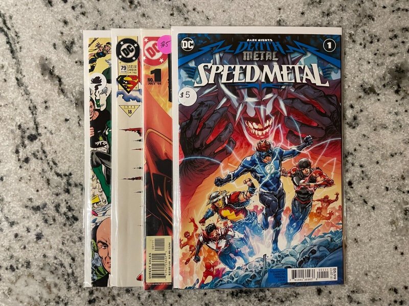 4 DC Comics Speed Metal 1 Firestorm 1 Superman 79 Who's Who 3 NM 1st Prt 59 J801 