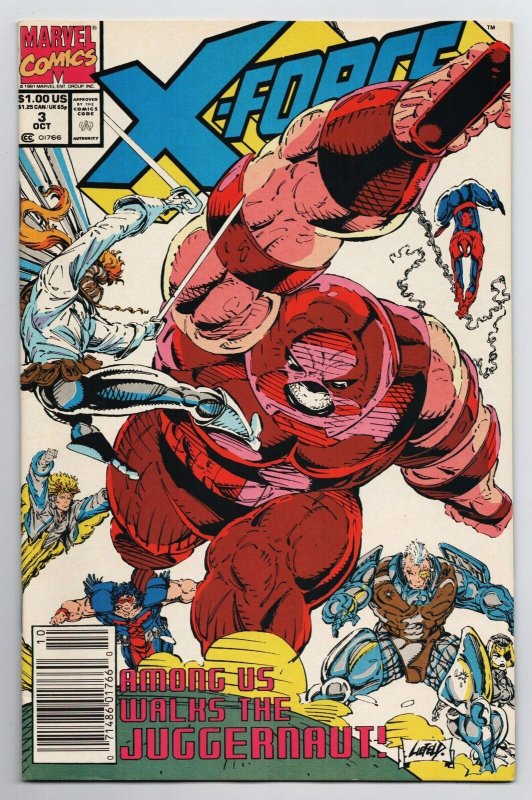 X-Force #3 Juggernaut | Spider-Man Appearance (Marvel, 1991) FN/VF 