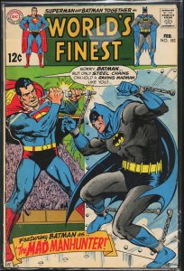 World's Finest Comics #182 (1969) Superman and Batman and Robin