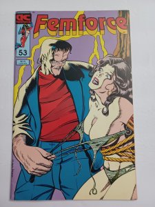 Femforce #53 - Frightenstein - Bondage cover - AC Comics - 1992 - VF