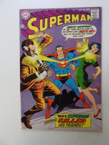 Superman #203 (1968) VG+ condition subscription crease