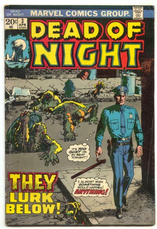 Dead Of Night #3 1975- Marvel horror comic VG