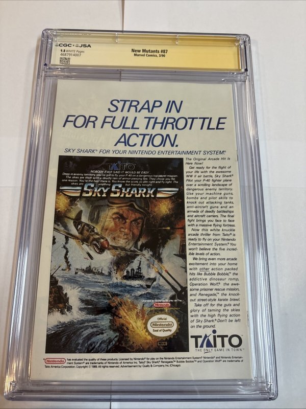 New Mutants (1990) # 87 (CGC 9.8  JSA 9.8) Signed Full Todd Mcfarlane + Wiacek