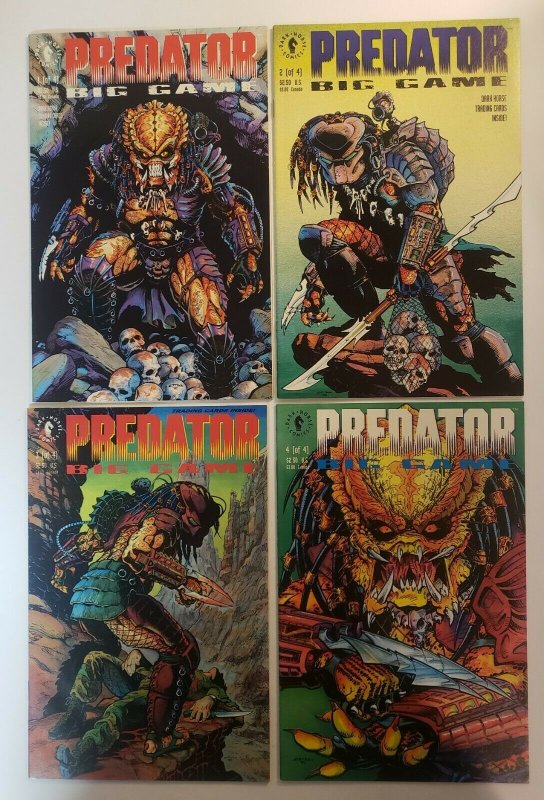 Predator Big Game #1-4 Complete Set 1991 Dark Horse Comics