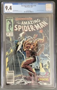 Amazing Spider-Man #293 Newsstand (1987, Marvel) CGC 9.4.  White Pages