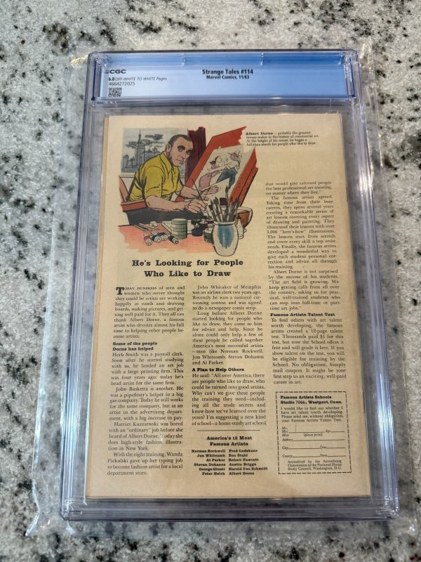Strange Tales # 114 CGC Graded 6.0 Marvel Silver Age Comic Book 1963 JH21