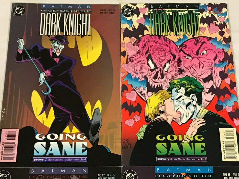 Batman Legends of the Dark Knight#65-68 VF/NM LOT 1994 'Going Sane' DC  Comics | Comic Books - Modern Age, DC Comics, Batman / HipComic