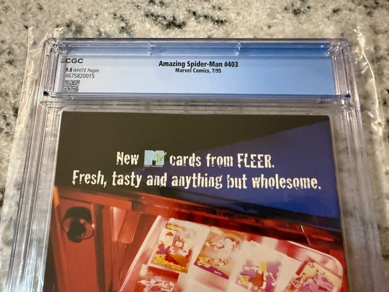 Amazing Spider-Man # 403 CGC Graded 9.8 Marvel Comic Book 1995 Carnage JH23