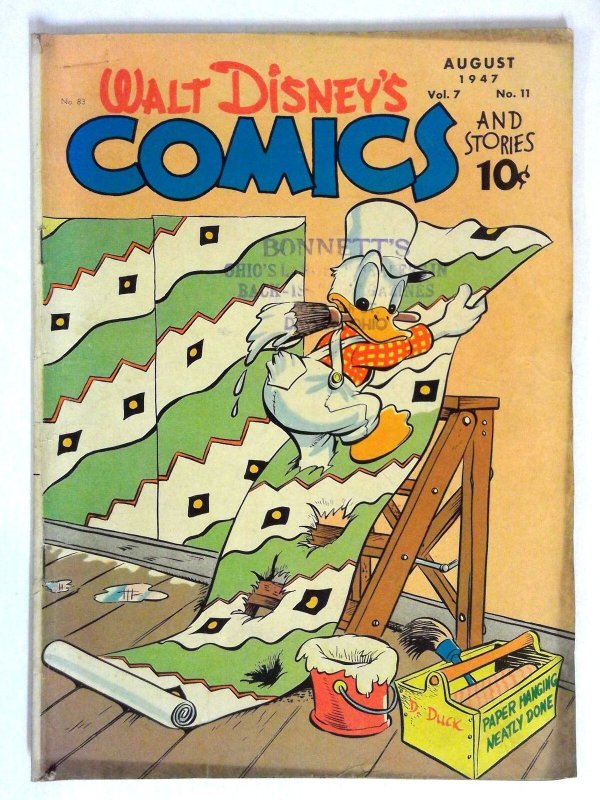 Walt Disney's Comics And Stories #83 Goofy Carl Barks Dell (1947) VG