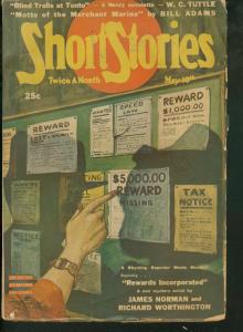 SHORT STORIES PULP 1943 MAY 10 -REWARDS INC FIRST STORY VG