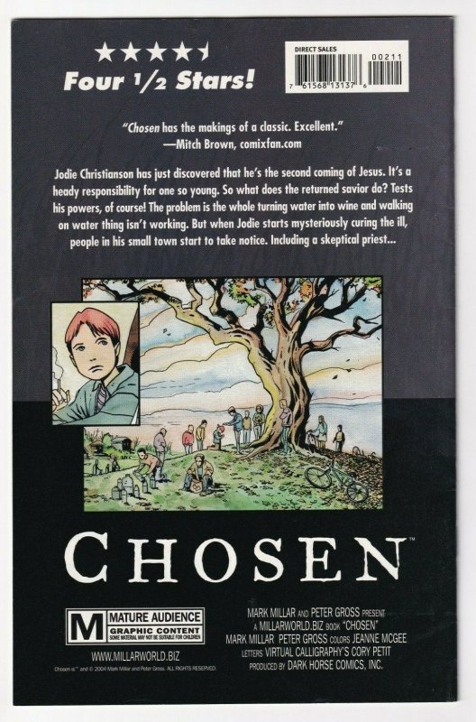 Chosen #2 March 2004 Dark Horse Mark Millar Peter Gross Jesus Christ