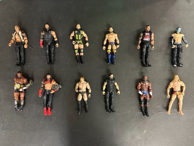 WWE AEW Mattel Elite Lot of 105 With Accessories